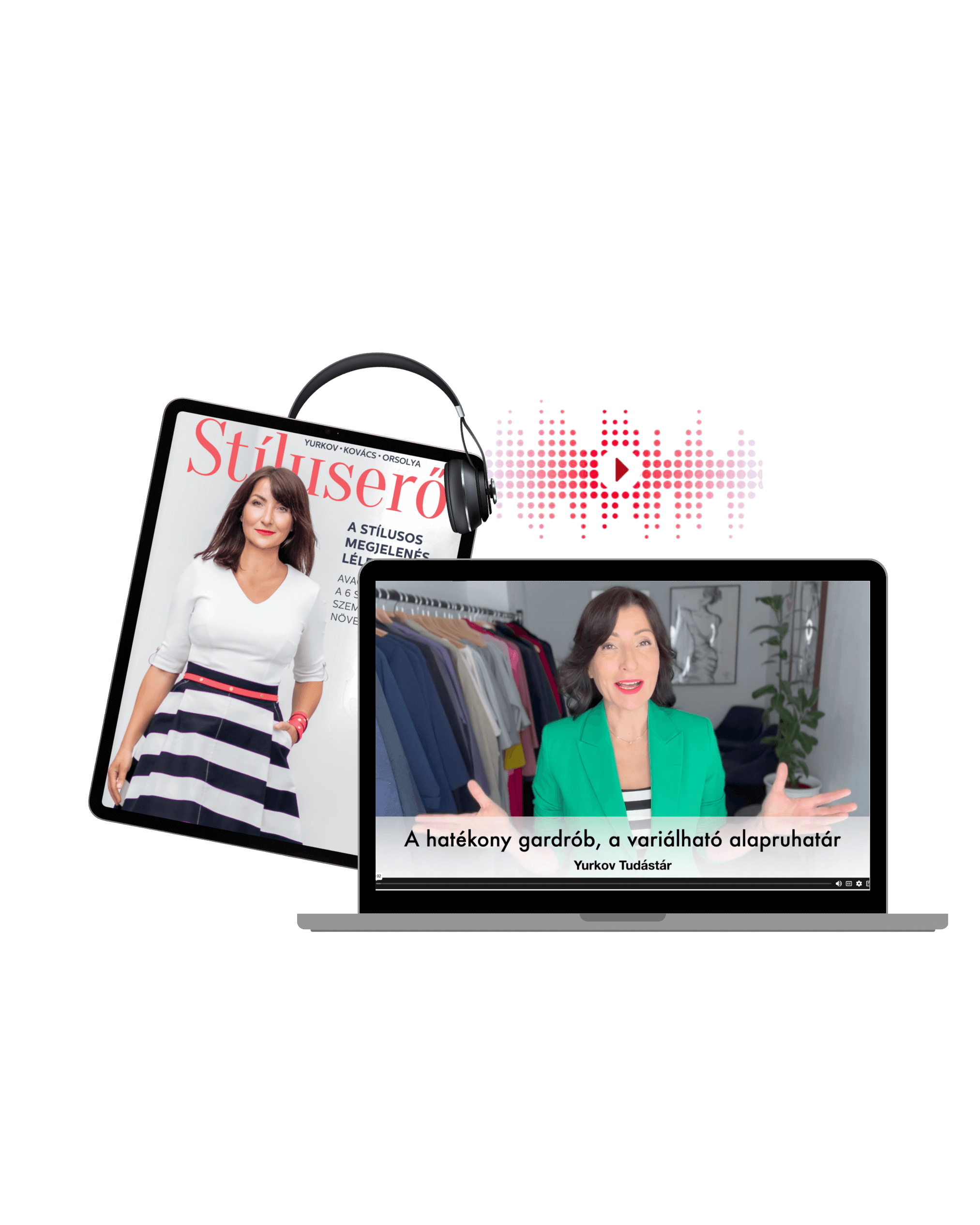 Stíluserő e-book, hangoskönyv és Alapruhatár tervező
